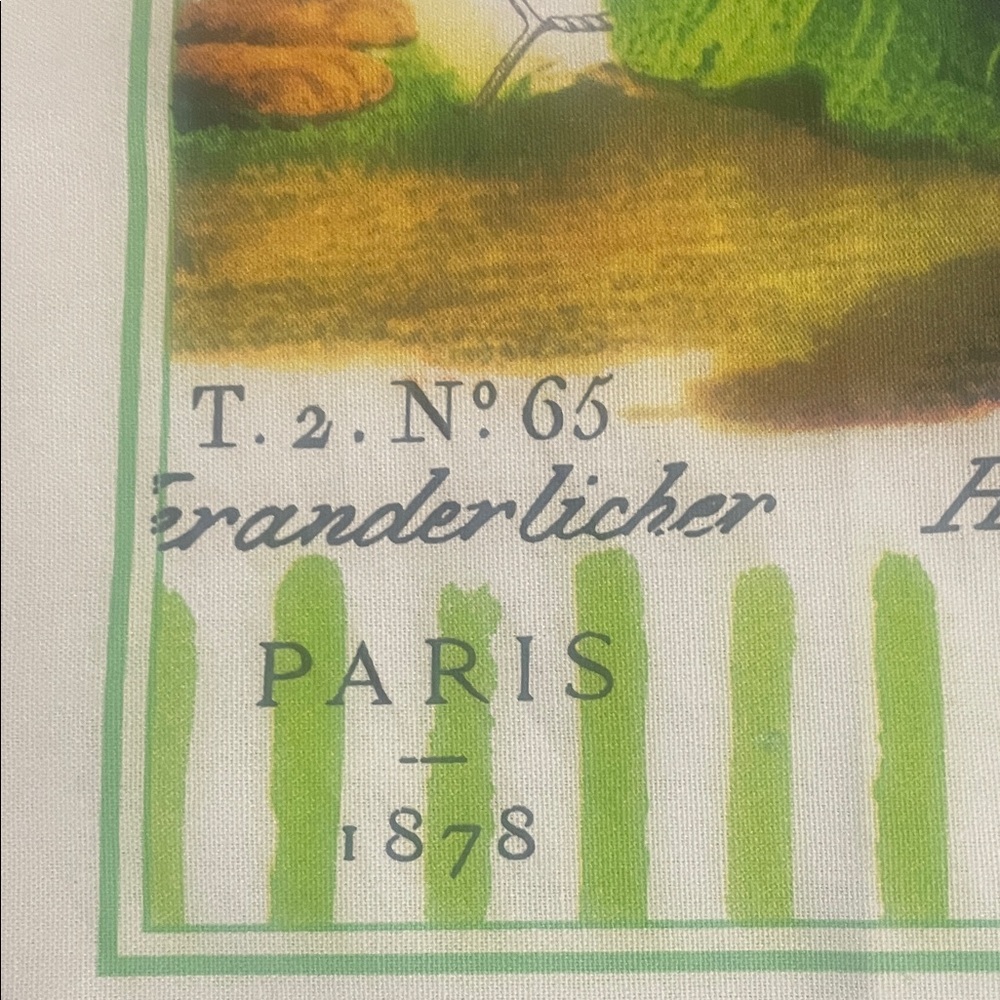 Charming Rabbit Print Tea Towel - Picture 2 of 8